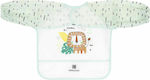 Kikka Boo Αδιάβροχη Ποδιά Πλαστική με Αυτοκόλλητο Savanna με Τσέπη & Μανίκια για 4 m+