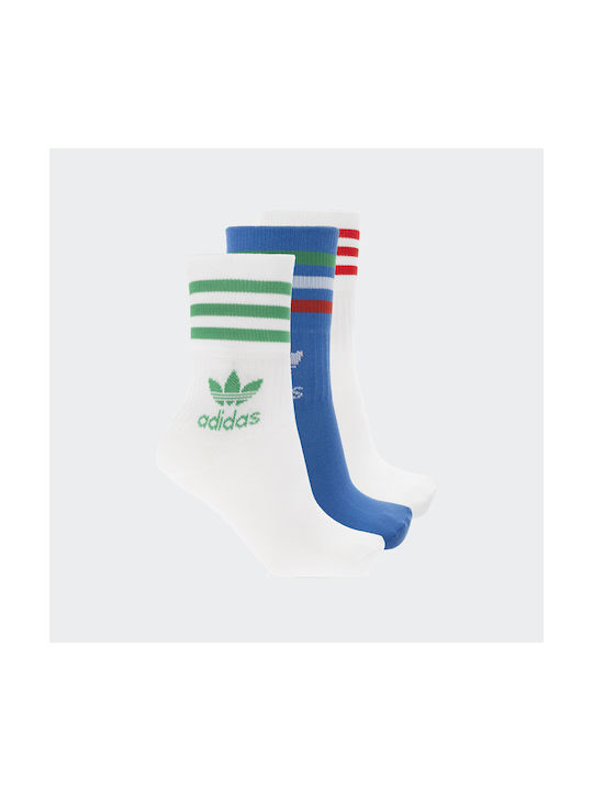 Adidas Originals Αθλητικές Κάλτσες Πολύχρωμες 3 Ζεύγη