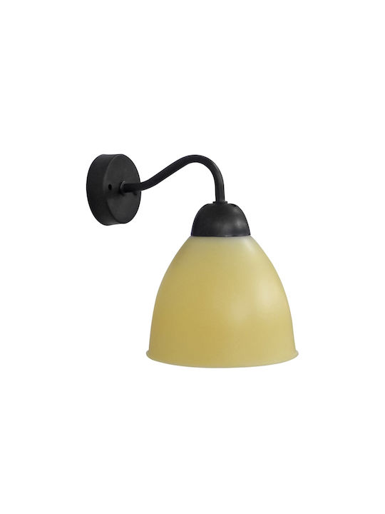 Heronia AS-25AP OVO BL-MELI Classic Lamp Wall with Socket E27 Honey 14x19cm