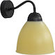 Heronia AS-25AP OVO BL-MELI Classic Lamp Wall with Socket E27 Honey 14x19cm