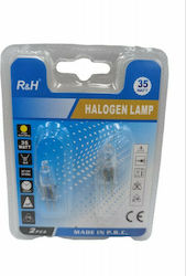 Halogen Lamp for Socket G4 with Power 35W 12V 2τμχ