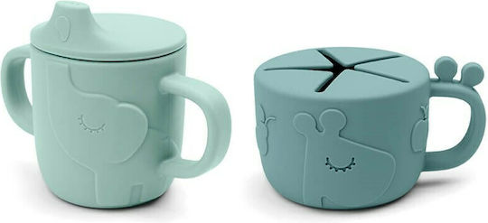 Done by Deer Educational Sippy Cup Plastic with Handles Blue for 0m+m+ 160ml
