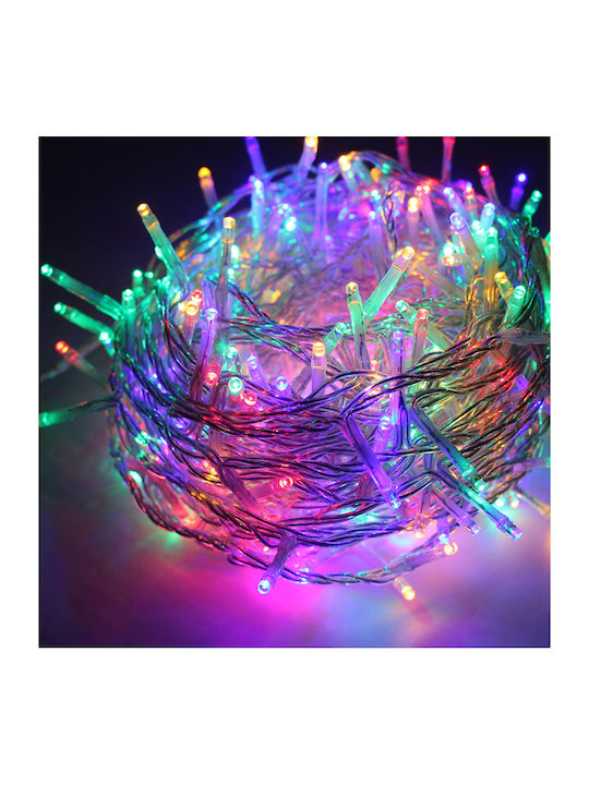 Christmas LED Light Multicolour 1.90m Battery Aca