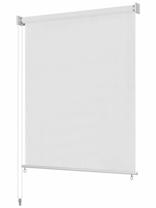 vidaXL Rola De Protecție Solară Laterală Terasă Albă 0.6x2.3m
