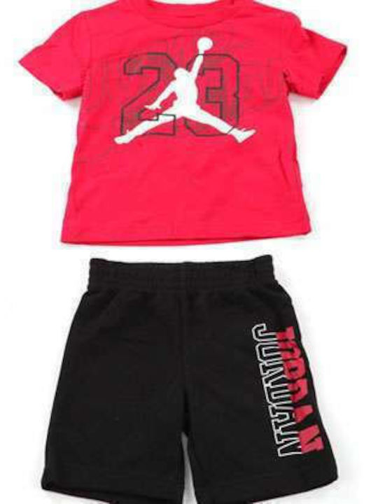 Jordan Kids Set with Shorts Summer 2pcs Red