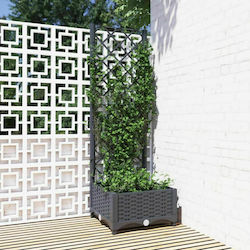 vidaXL Planter Box Plastic Dark Gray