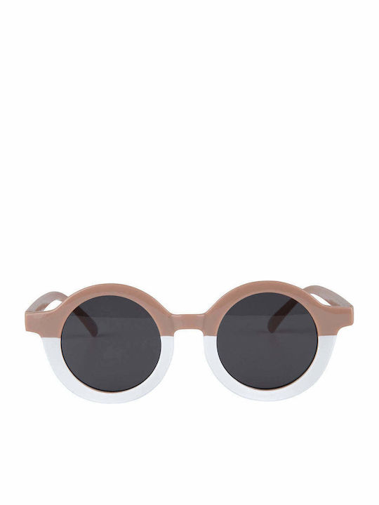 Baby Dutch Double Στρογγυλά Παιδικά Γυαλιά Ηλίου Brown για 2-6 Ετών