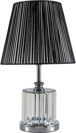 ARlight TLC 6836 Fabric Table Lamp for Socket E27 with Black Shade and Transparent Base