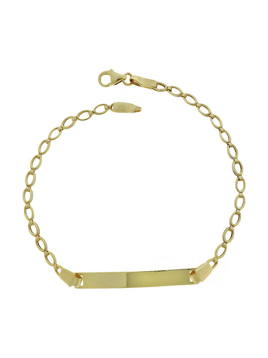 Kinderarmband ID aus Gold 14K