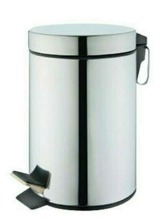 Cyclops Inox Toilet Bin 7lt Silver