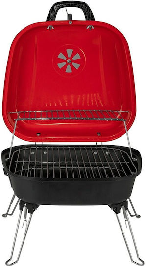 Muhler 806 Galvanized Charcoal Grill with Lid 40cmx40cm