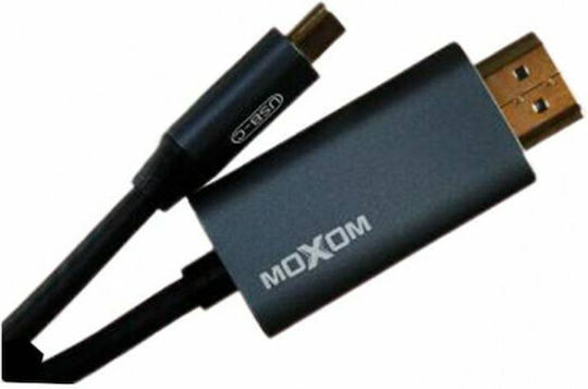 Moxom MX-AX29 Cable HDMI male - USB-C male 1.8m Γκρι