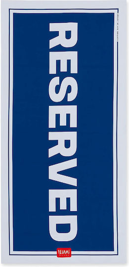 Legami Milano Reserved Πετσέτα Microfiber Σώματος Διπλής Όψεως Μπλε 180x85εκ.