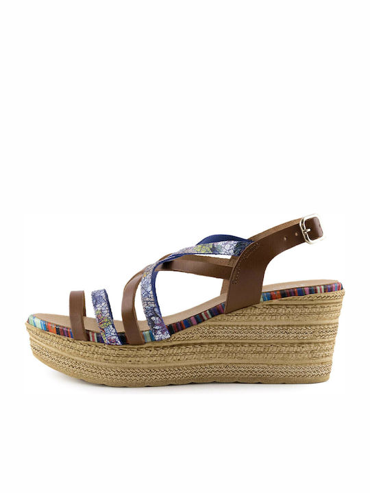 Juliet Damenplattformen Tabac Braun