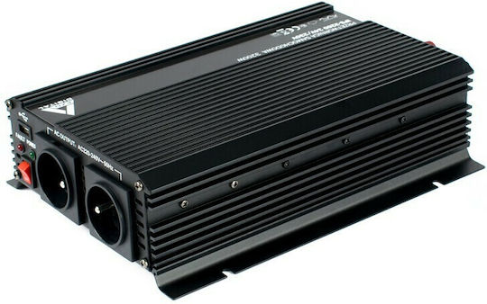 Azo Digital AZO Digital Car Inverter Modified Sinewave 144W to Converter 12V DC in 230V AC