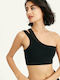 DKNY Women's Athletic Crop Top Black