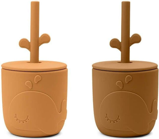 Done by Deer Baby Cups made of Silicone Brown 2pcs 120ml for 6m+m+