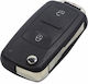 Carcasa Flip Monobloc 2 Butoane Piro Volkswagen Seat Skoda Lamă Hu66 1072-fwk