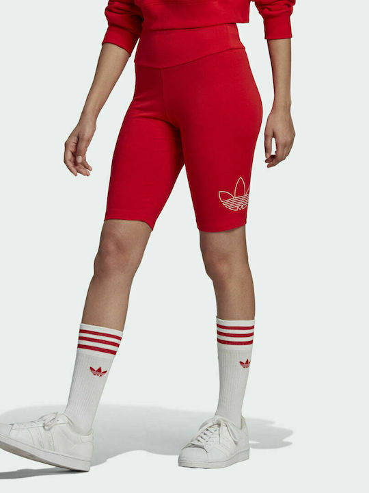 Adidas Γυναικείο Ποδηλατικό Κολάν Vivid Red