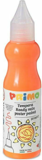 Primo Ready Mix Tempera Paints Orange Fluo in Bottle 50ml 1pcs