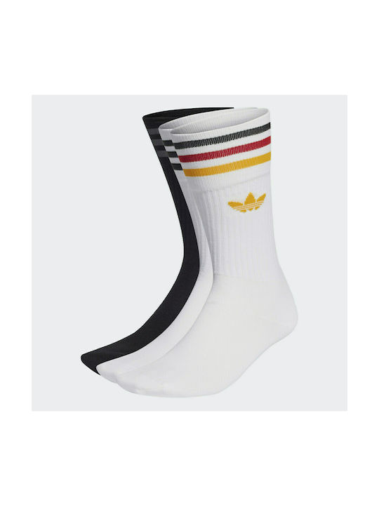 Adidas Crew Αθλητικές Κάλτσες Πολύχρωμες 3 Ζεύγη