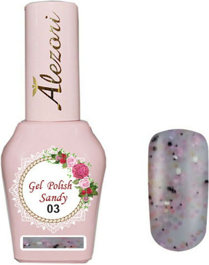 Alezori Sandy Semi-Permanent Nail Polish 03 15ml 1pcs