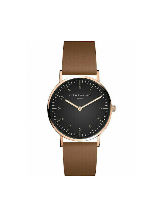 Liebeskind Berlin Watch with Brown Leather Strap