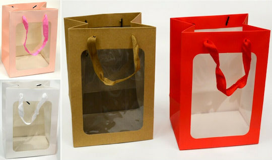 Paper Bag for Gift Pink 25x18x35cm. 12pcs