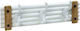 Espiel Metal Wall Hanger with 3 Slots White 40x8.3x12.5cm 1pc