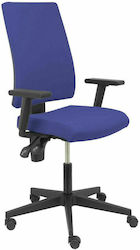 Office Chair with Adjustable Arms Blue P&C