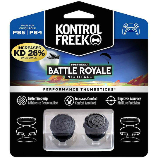 KontrolFreek FPS Freek Nightfall Thumb Grips για PS4 / PS5 σε Μαύρο χρώμα