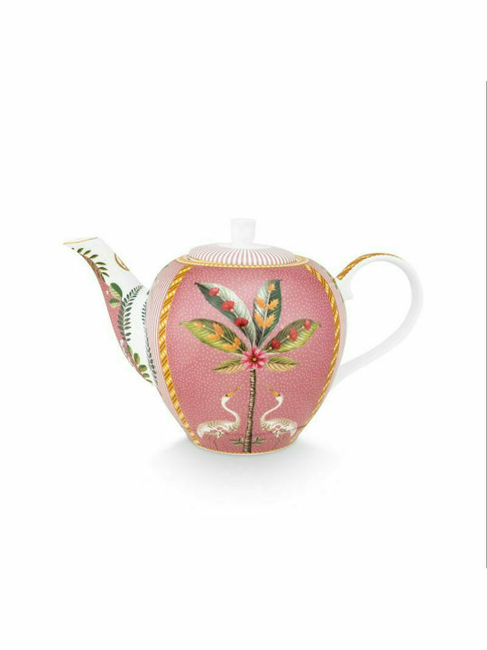 PiP Studio La Majorelle Τσαγιέρα Πορσελάνης Ροζ 1600ml
