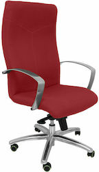 Caudete Bali Reclining Office Chair with Fixed Arms Μπορντό P&C