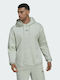 Adidas Essentials Feelvivid Men's Sweatshirt with Hood and Pockets Linen Green