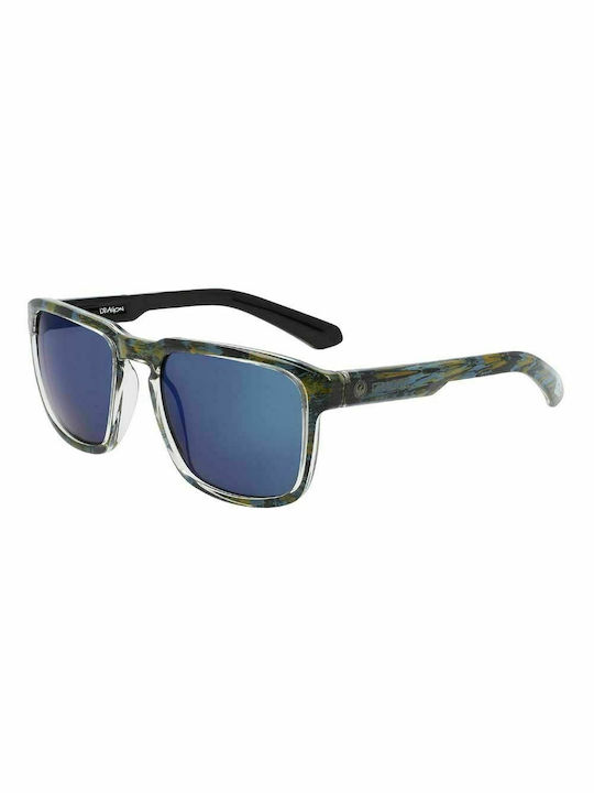 Dragon Alliance Mari Men's Sunglasses with Rob Machado Resin Plastic Frame and Blue Lens 45149-963