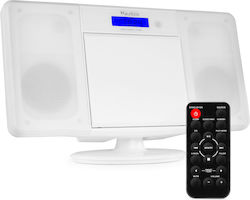 Audizio Ηχοσύστημα 2.0 Nimes 50W με CD Player και Bluetooth Λευκό
