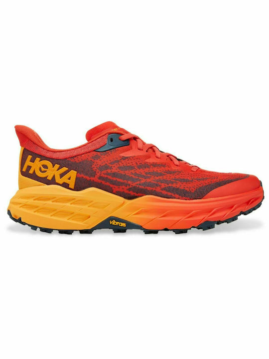 Hoka Speedgoat 5 Ανδρικά Αθλητικά Παπούτσια Trail Running Κόκκινα