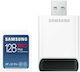 Samsung Pro Plus SDXC 128GB U3 V30 A2 UHS-I με USB Reader