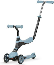 Q Play Kids Scooter Sema Pearl 3 in 1 3-Wheel with Seat for 2+ Years Light Blue