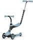 Q Play Kinderroller Sema Pearl 3 in 1 3-Rad mit Sitz für 2+ Jahre Hellblau