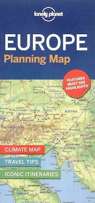 Lonely Planet Europe Planning Map