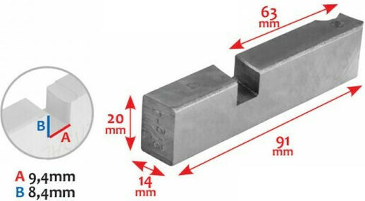 Bulle ΤΤ-100/R-HSS Misc Tool Supplies Elektro-Schraubendreher-Messer 1/2"&3/4"