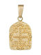 Pendant Kids Talisman Double Sided Constantine from Gold 14K