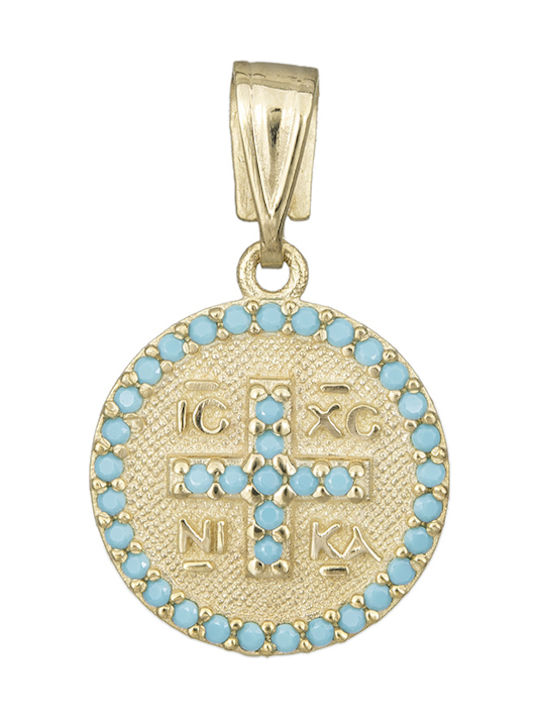 Pendant Kids Talisman Constantine from Gold 9K