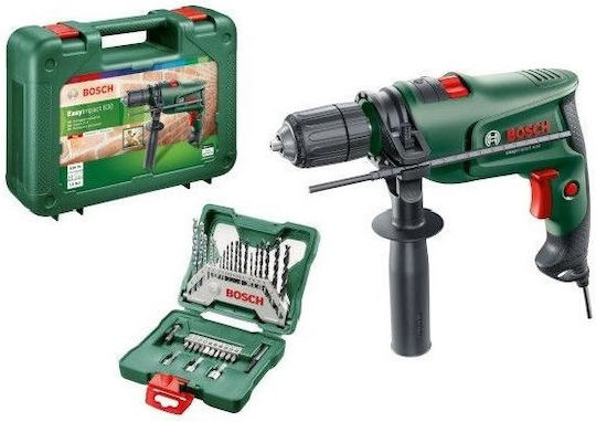 Bosch EasyImpact 630 + Κρουστικό Δράπανο 630W με Θήκη και με 33 Εξαρτήματα