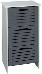 Bathroom Cabinet 37.5x30x76cm Gray