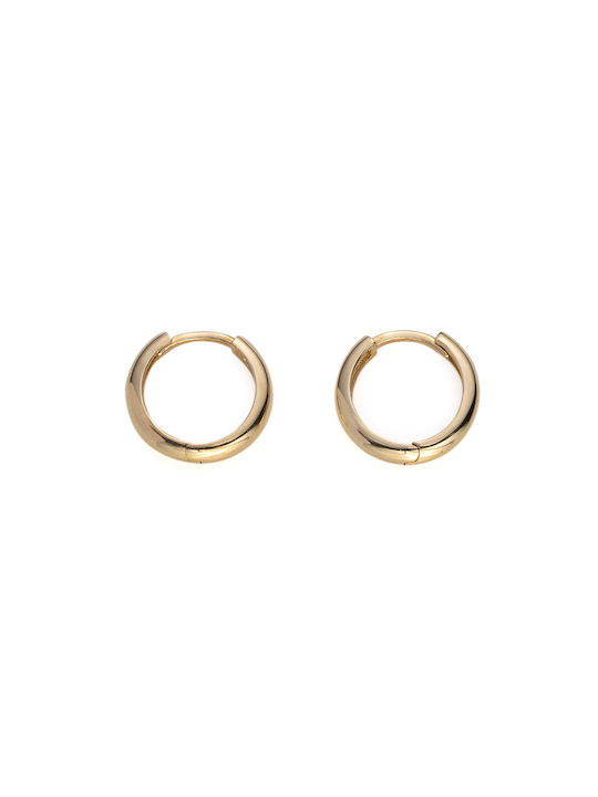 Gold Hoop Earrings 14K 0cm X 0.02mm