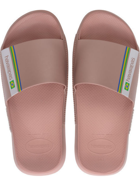 Havaianas Brasil Crocus Slides σε Ροζ Χρώμα