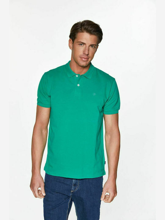 Santana Men's Short Sleeve Blouse Polo Green