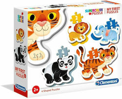 Kids Puzzle Τα Πρώτα μου Παζλ: Wild animals for 2++ Years 14pcs Clementoni